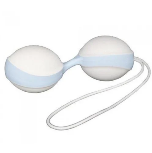 Вагінальні кульки Amor Gym Balls white-blue