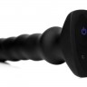 Thunderplugs Silicone Vibrating & Squirming Plug with Remote Control - вибратор с функцией волн, 16.5х4.5 см Черный