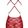 Сорочка Obsessive 860-CHE-3 chemise & thong red L/XL