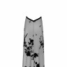 Сукня довга Divinity F312 Noir Handmade, з глибоким декольте, чорна, розмір S