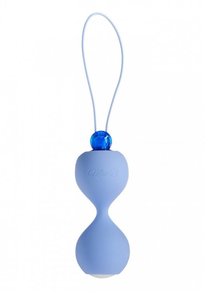 Mae B Soft Touch Vibr Love Balls - вагинальные шарики с вибрацией, 3,5 см (голубой)