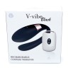 Вібромасажер для пар з пультом дистанційного керування - Boss Series V-Vibe Black USB 7 Function, BS6200003