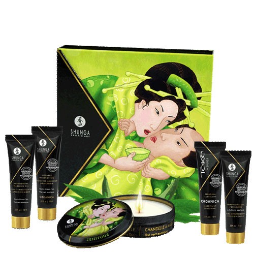Shunga Geisha Secrets ﻿Organica Exotic Green Tea - набор интимной косметики
