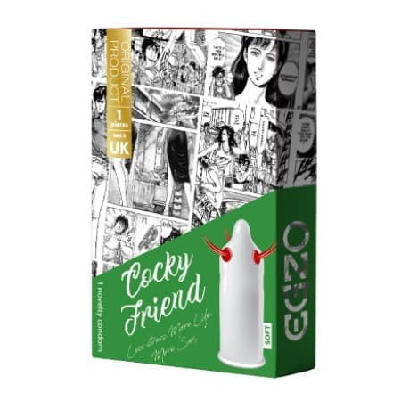 EGZO Cocky Friend - презерватив с усиками, новый дизайн
