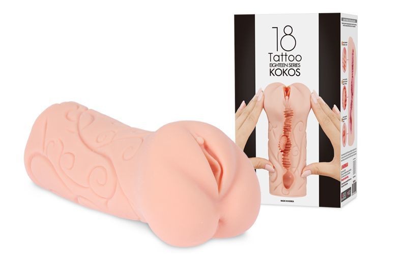 Мастурбатор вагина двухслойный Kokos Tattoo DL