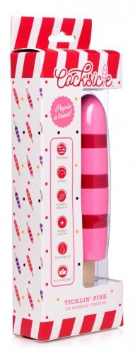 Xr Brands 10X Popsicle - Ticklin ' Pink - вибратор фруктовое мороженное 15,9х4 Розовый
