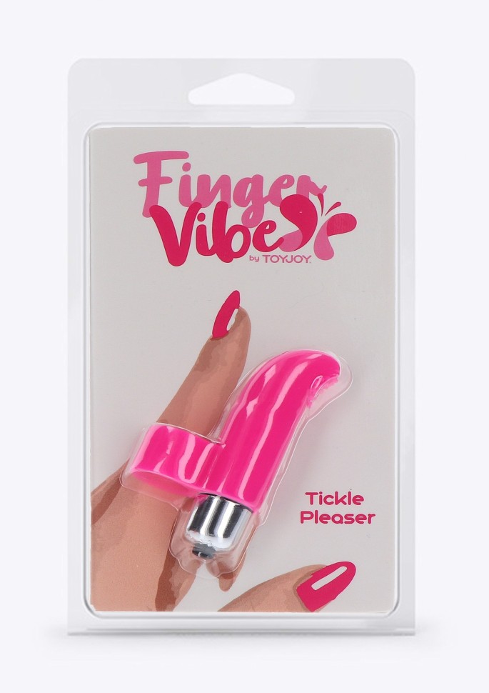 Вібратор на палець Tickle Pleaser рожевий, 8 х 2 см
