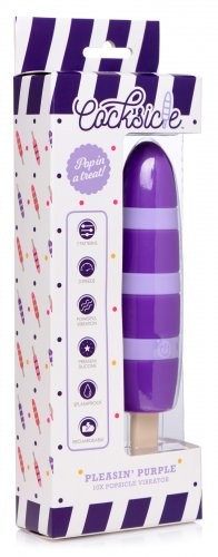 Xr Brands 10X Pleasin' Purple - вибратор фруктовое мороженное 15,9х4 см (фиолетовый)