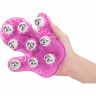 Simple & True Roller Balls Massager перчатка для массажа (розовый)