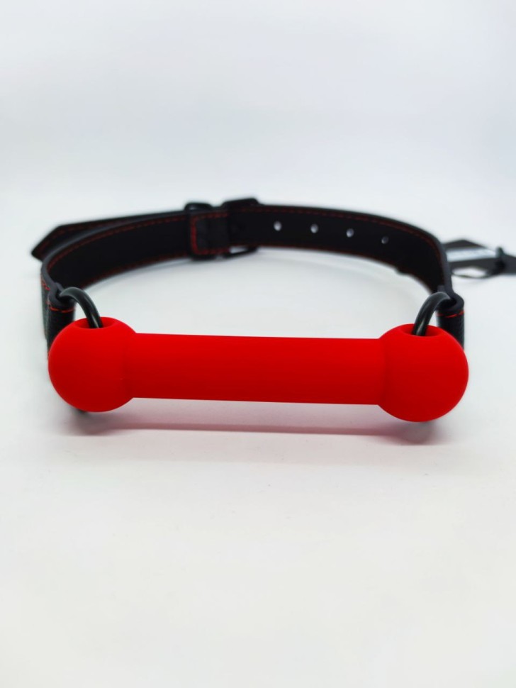 Кляп DS Fetish Mouth silicone gag red/black