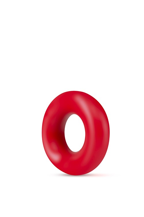 Набір ерекційних кілець STAY HARD Donut RINGS RED, Червоний, Розмір посилки : 8,00 х 14,00 х 2,00