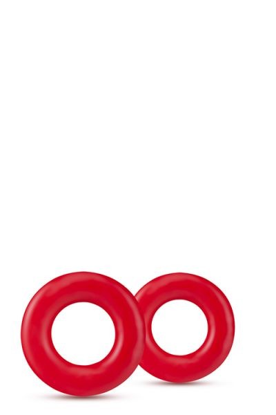 Набір ерекційних кілець STAY HARD Donut RINGS RED, Червоний, Розмір посилки : 8,00 х 14,00 х 2,00