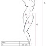 Еротичні колготки-бодістокінг зі шнурівкою на стегнах Passion S026 One Size, black, з доступом