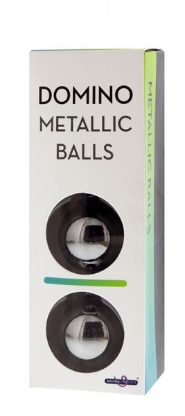 Металеві вагінальні кульки DOMINO METALLIC BALLS, SILVER