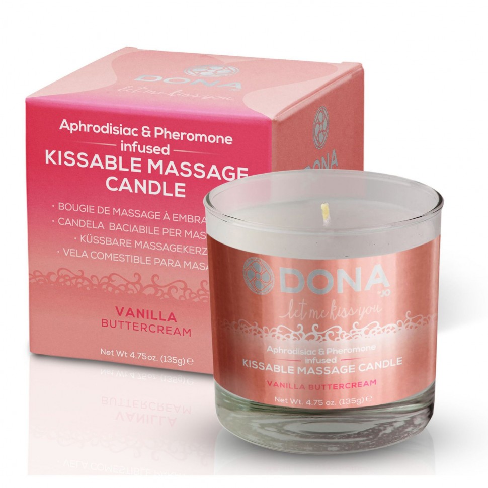 Массажная свеча DONA Kissable Massage Candle Vanilla Buttercream 125 мл