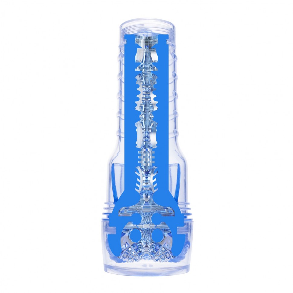 Мастурбатор Fleshlight Turbo Core Blue Ice, оральний секс (глибоке горло)
