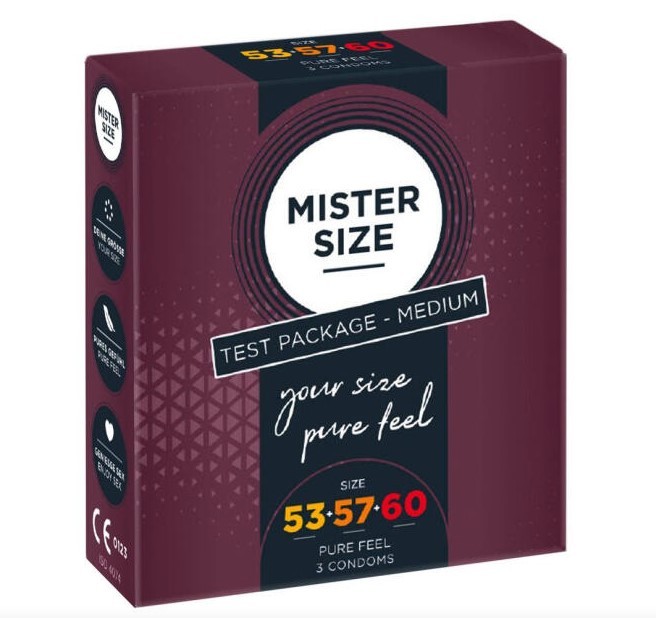 Презервативи MISTER SIZE Test Package Medium 53+57+60 мм (3 шт)