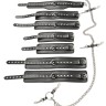 Набір фіксаторів для ігор БДСМ ZADO Leather Bondage set Complete, black, S/L