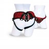 Трусы для страпона Sportsheets - Lace Corsette Strap-on Red с корсетной утяжкой, очень красивые