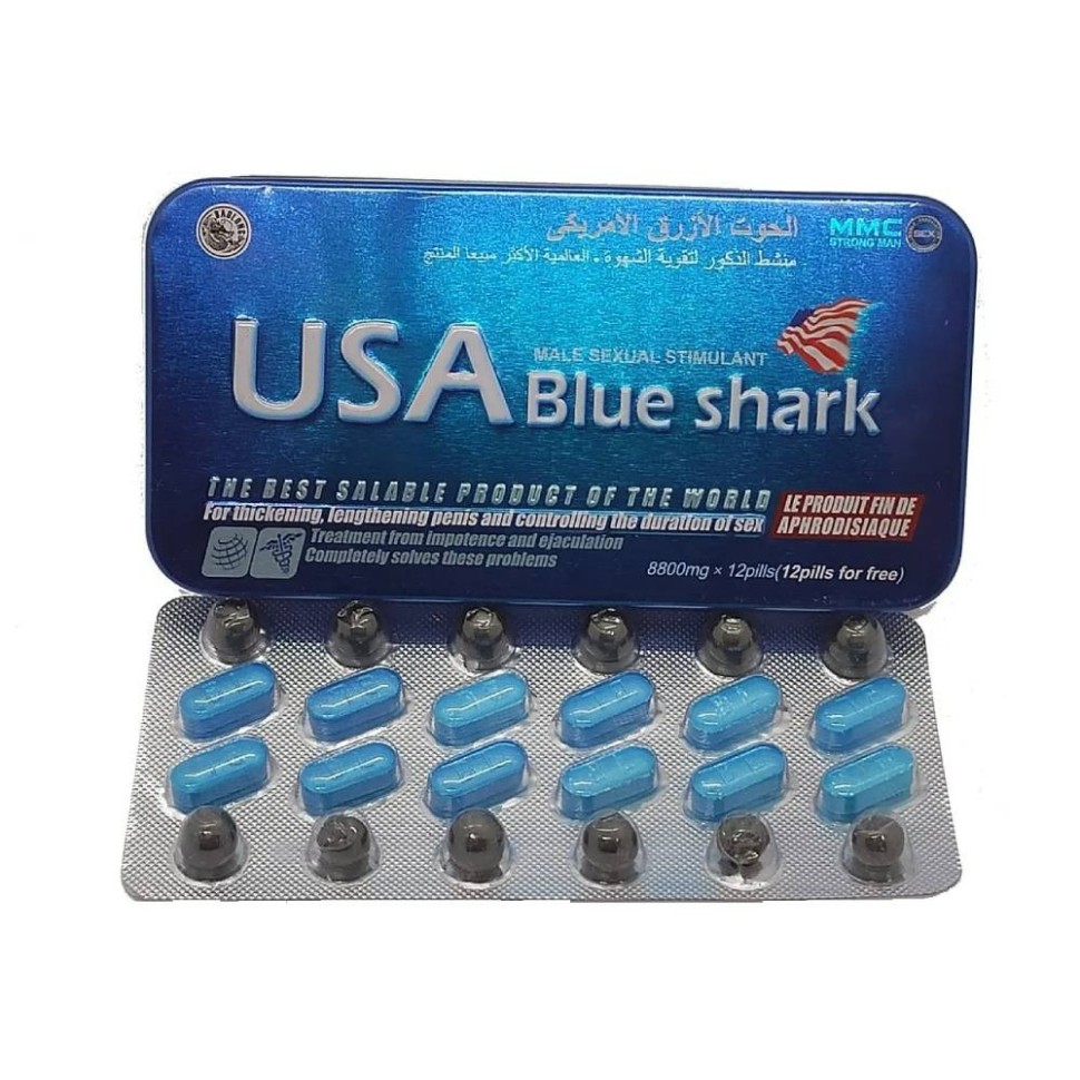 Таблетки для потенції Блакитна Акула (ціна за упаковку, 12 таблеток)