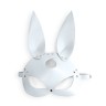 Шкіряна маска Зайчика Art of Sex - Bunny mask, колір Білий