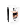 Сексуальний вініловий пояс для панчох Art of Sex - Niks, розмір XS-M, Чорний