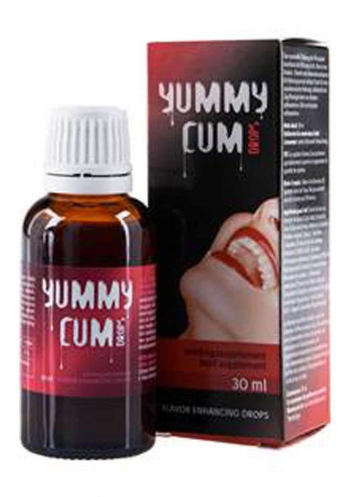  Cobeco Yummy Cum Drops -  Капли стимулирующие увеличению количества и вкусовых качеств спермотозоидов мужчины, 30 мл, (прозрачный)