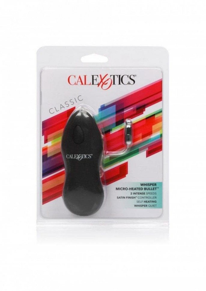 CalExotic Whisper Micro Heated Bullet - миниатюрное виброяйцо, 3х1 см