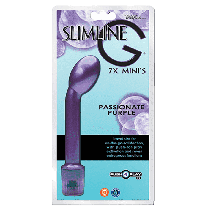 Вибратор Wildfire Slimline G 7X Minis, 17х3,5 см (пурпурный)