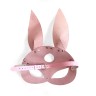 Шкіряна маска Зайчика Art of Sex - Bunny mask, колір Рожевий