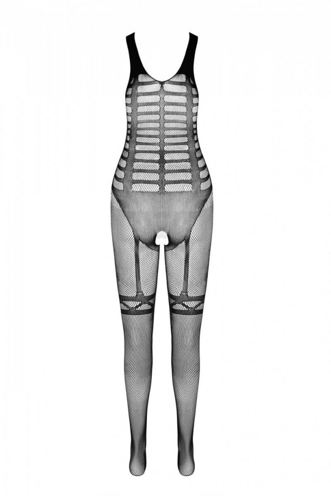 Сітчастий тілесний бодістокінг-боді з симетричним малюнком Casmir CA005