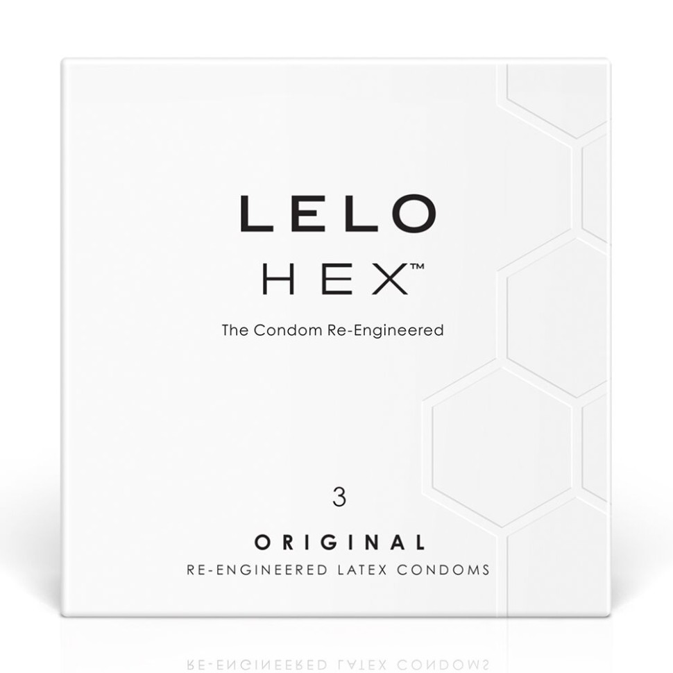 Презервативы тонкие латексные LELO HEX Condoms Original 3 шт