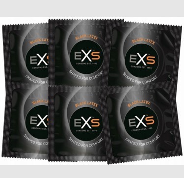 Презервативи EXS Black Latex Condoms (по 1шт)