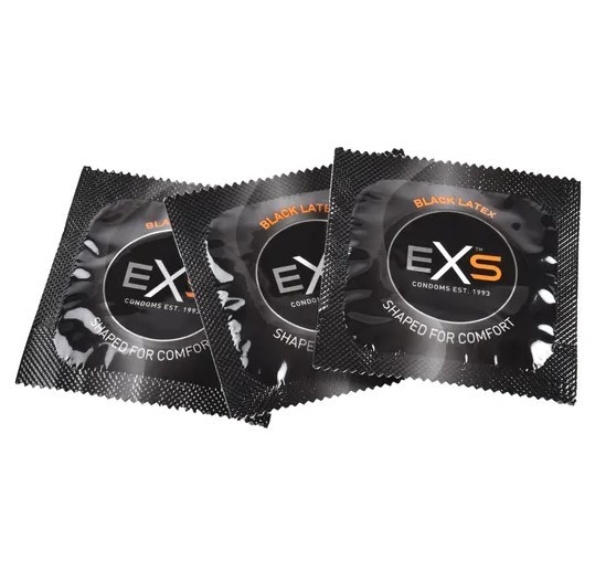 Презервативи EXS Black Latex Condoms (по 1шт)