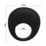 Ерекційне кільце з вібрацією зі знімною вібропулею чорне, 5.5 х 2.2 см