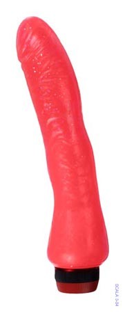 Розовый гелевый вибратор "Jelly", 18Х4 см