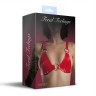 Ліф з натуральної шкіри Feral Feelings - Bikini Top Red