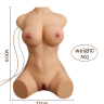 Секс лялька торс Merida Sucking з 5 режимами вібрації та 5 режимами вакууму