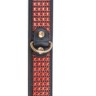Нашийник зі штучної шкіри з кристалами Fetish Boss Series - Collar with crystals Red, BS3300110