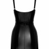 Сукня Noir Handmade F320 Starlet wetlook minidress with ring belt - XXL
