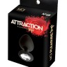 Анальная пробка с кристаллом MAI Attraction Toys №47 Black (мятая упаковка)