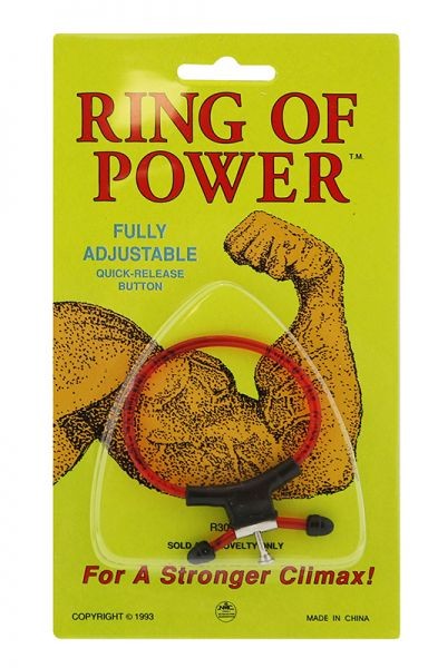 Кольцо эрекционное Adjustable Magic Ring Rubber, RED/BLACK