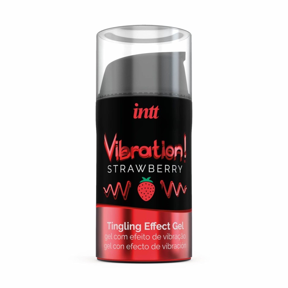 Рідкий вібратор Intt Vibration Strawberry (15 мл) (без пакування!!!)