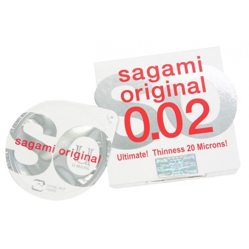 Презерватив поліуретановий ультратонкий Sagami люкс класу (в упаковці 1 шт)