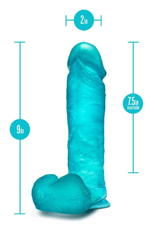 Фалоімітатор реалістичний з присоскою B Yours Blush, 23 х 5 см, Зелений
