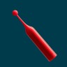 Вібратор для клітора з двома насадками Romp Pop, червоний, 14.3 х 2.4 см