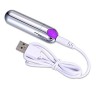 Виброкуля Strong Bullet Vibrator Silver/Purple USB 10 режимов вибрации