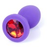 Силіконовий анальний затор Boss Series - Jewellery Purple Silicon PLUG Medium Red M, BS6400086