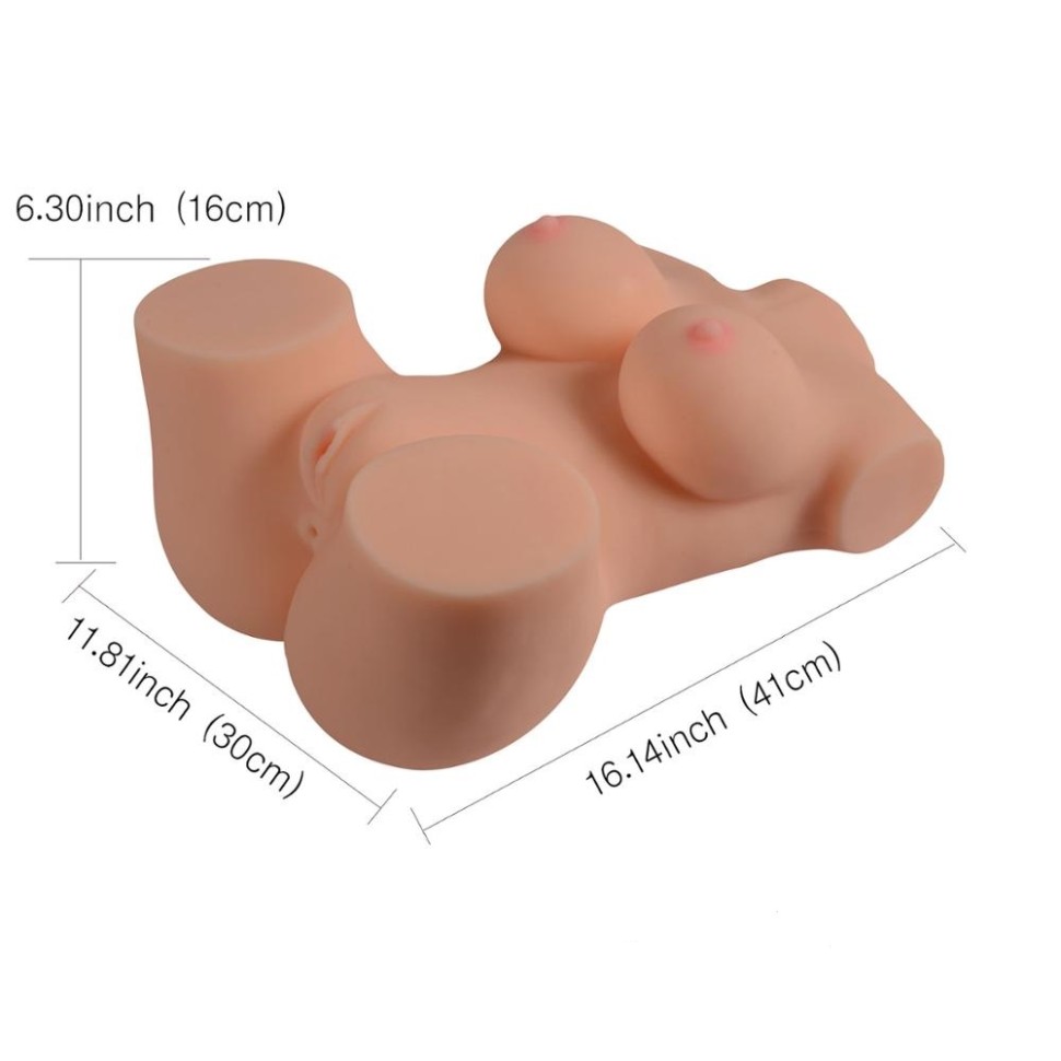 Реалістичне тіло торс Anica Solid Silicone Sexy Doll L анус-вагіна без вібрації тілесний