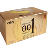 Ультратонкі презервативи OLO з термоефектом Льод і Полум'я (ефект, що охолоджує та розігріває) (по 1 шт)